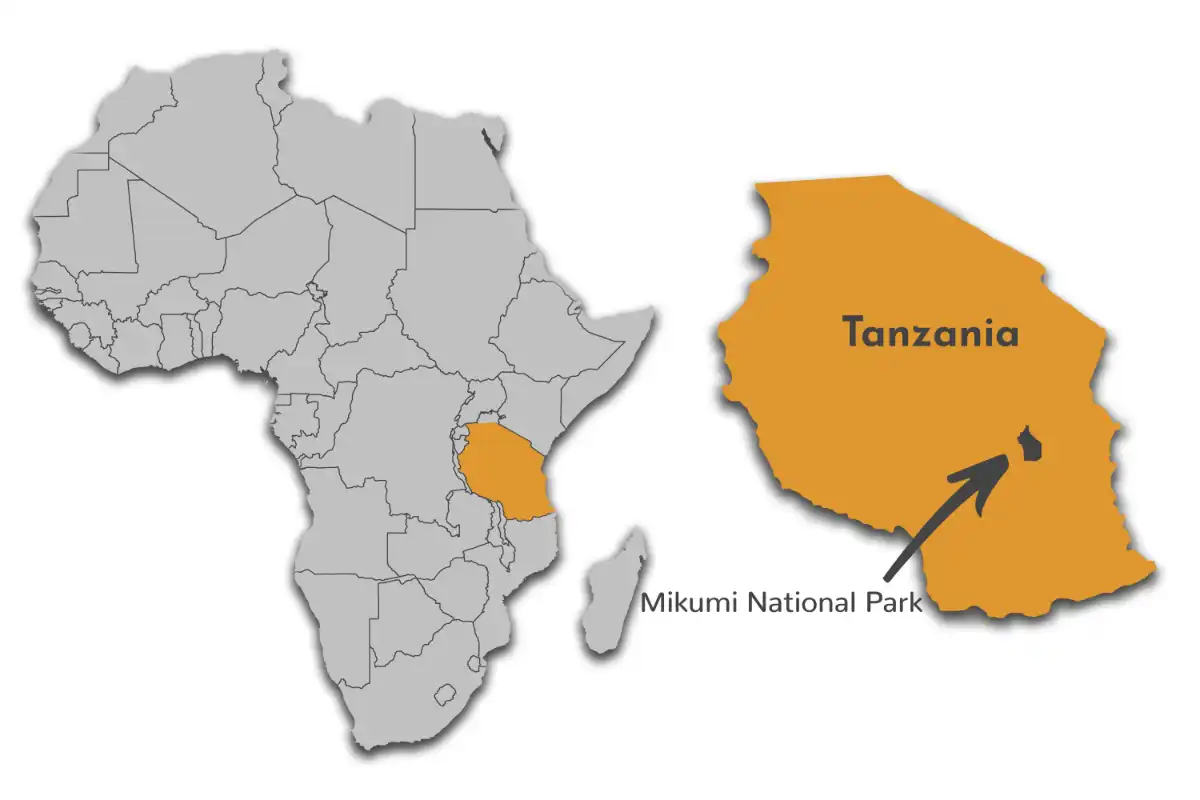 Mikumi National Park map